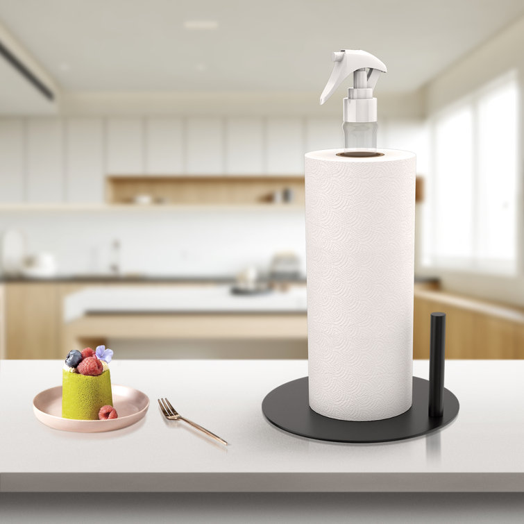 2 in 1 Tabletop Paper Towel Holder with Spray Bottle